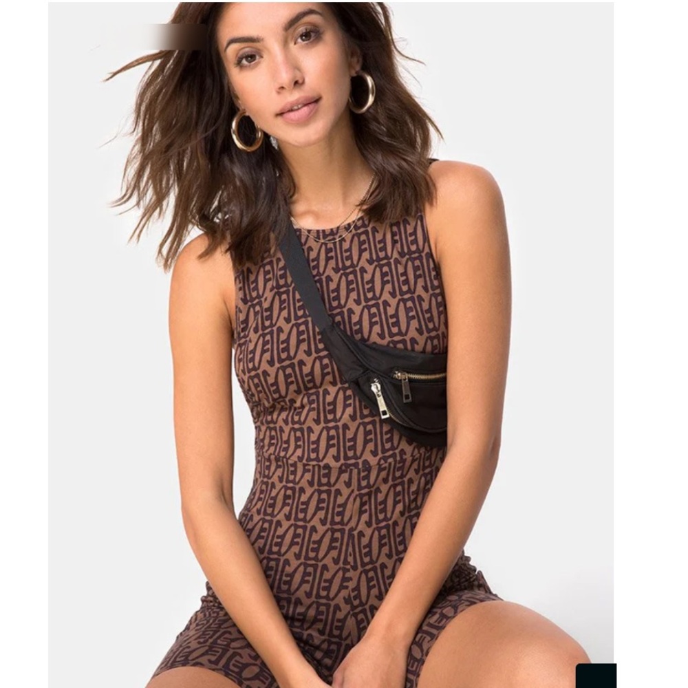 MOTEL ROCKS Acro Unitard In Chinese Moon size XS
